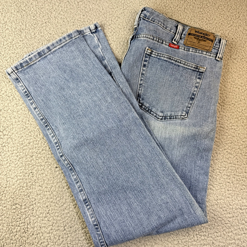 Wrangler Jeans Men’s 36x32 Blue Regular Straight Denim Western Cowboy 96fxwsl